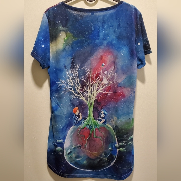 Rare HEROTIME X Lora Zombie "Pure Love II" Long Tail T-Shirt in Medium - Picture 2 of 8